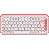 Tastatura Wireless Logitech POP ICON KEYS, Bluetooth, 3 Way Easy-Switch, Rose