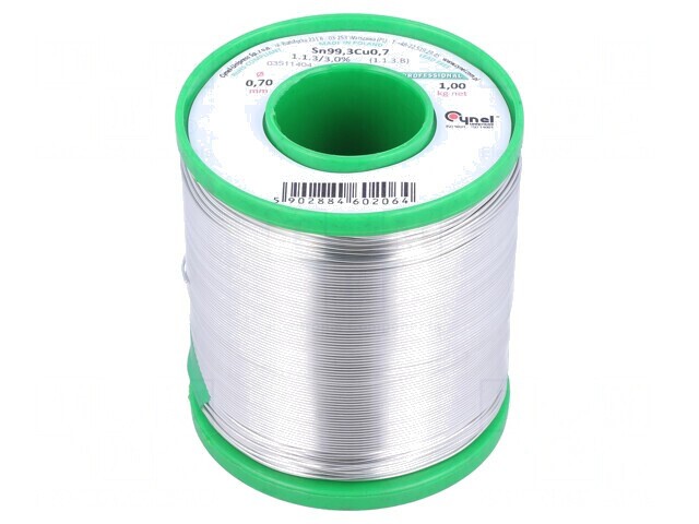 S&acirc;rmă de Lipit fără Plumb 0,7mm 1000g