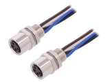 Conector M8 0,2m 4 PIN IP67 30V Mamă