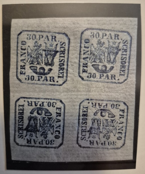 Principatele Unite 1862 30 p, t&ecirc;te-b&ecirc;che ++ MNH**