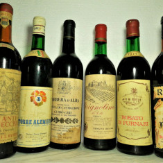 LOT - G - 6 STICLE VIN ROSU, Recoltare 1951/1964/1969/1970/1971/1978