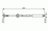 Conducta / cablu frana FIAT PUNTO (188) (1999 - 2016) BOSCH 1 987 476 824