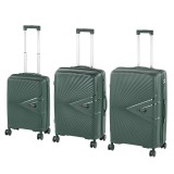 Set de valize cu roți TraveLux Endure, verde &icirc;nchis