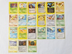 Cartonase Pokemon 2002 2003 2004 originale trading card Pokemon - 21 bucati foto
