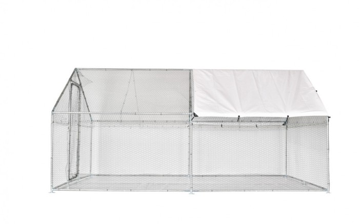 Cotet, tarc, voliera, pasari, 3x4x2m, cu prelata protectie la intemperii, MF-TP1002-S001-G01