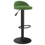 Cumpara ieftin Scaun de bar, verde inchis, catifea
