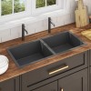 VidaXL Chiuvetă de bucătărie lucrată manual, negru, oțel inoxidabil 51525