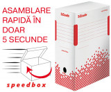 Cutie Depozitare Si Arhivare Esselte Speedbox, Carton, 150 Mm, Alb