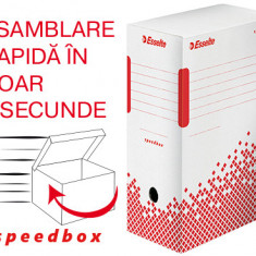 Cutie Depozitare Si Arhivare Esselte Speedbox, Carton, 150 Mm, Alb