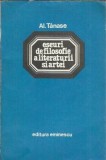 Eseuri Filosofie Literatura Arta Al. Tanase Editura Eminescu 1980 Carte Romana