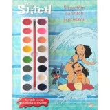 Disney Stitch. Sa pictam cu Stitch si prietenii. Carte de colorat cu pensula si acuarele