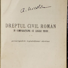 EXPLICATIUNEA TEORETICA SI PRACTICA A DREPTULUI CIVIL ROMAN de DIMITRIE ALEXANDRESCO , TOMUL VII , 1901