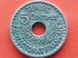 TUNISIA-5 CENTIMES 1920