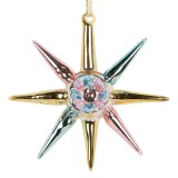 Cumpara ieftin Ornament brad Craciun sticla multicolora 11x3x11 cm
