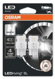 Set 2 Buc Led Osram W21/5W 12V 1,9W W3X16Q 6000K Alb LEDriving SL 7515DWP-02B