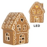 Cumpara ieftin Casuta Craciun ceramica cu led 8x6x11 cm