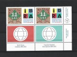 ROMANIA 2023-EXPOZITIA FILATELICA IBRA, 2 VINIETE DIN COALA DE POSTA(2)-LP 2419, Nestampilat