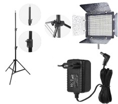 KIT lumina continua Lampa Yongnuo YN300 III+ stativ+ alimentator foto