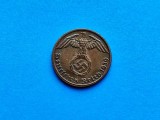 1 Pfennig 1939 lit. A -Germanaia-stare buna-patina