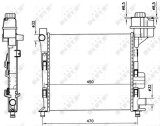 NRF 58252 Radiator, racire motor