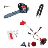 Cumpara ieftin Pachet Motocoasa pe benzina, 3.5cp, 52cc, MCAUPPK +Drujba benzina, 5cp, 52cc, Brillo BR-2552