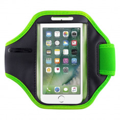 Husa tip banderola Iphone 7, ArmBand, pentru fitness, verde foto