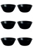 Set boluri, 6 piese, 1.16 L, Opal, Negru