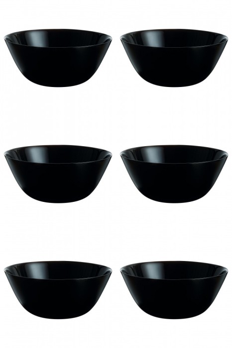 Set boluri, 6 piese, 1.16 L, Opal, Negru