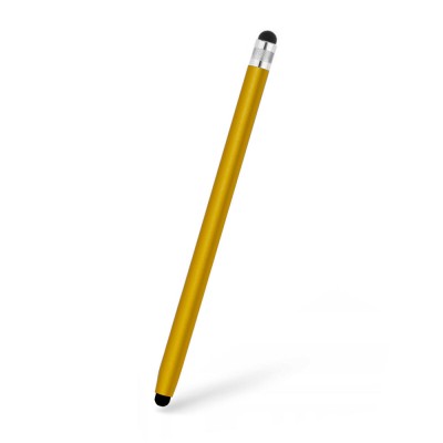 Stylus pen Techsuit, 2in1 universal, Android, iOS, aluminiu, auriu, JC01 foto