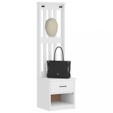 vidaXL Arborele &bdquo;SANDENS&rdquo; alb 45x40x159,5 cm lemn masiv de pin