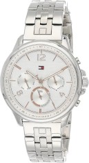 Ceas Tommy Hilfiger pentru femei, cu curat, cronograf, 1782222, alb argintiu - RESIGILAT