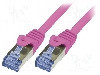 Cablu patch cord, Cat 6a, lungime 0.5m, S/FTP, LOGILINK - CQ3029S foto