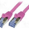 Cablu patch cord, Cat 6a, lungime 0.5m, S/FTP, LOGILINK - CQ3029S