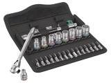 Set chei tubulare &Atilde;&reg;n &Aring;&pound;oli WERA 28 piese 1/4