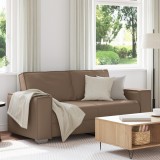 Canapea Loveseat Cappuccino 140 cm din PVC de la vidaXL