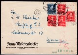 ROMANIA 1942 UZUALE MIHAI/PLIC CIRCULAT BRASOV-LEIPZIG STAMPILA CENZURA