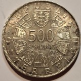Austria 500 schilling 1980 argint 25 ani Tratatul de Stat Austria