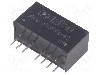 Convertor de tensiune, DC-DC, intrare 4,5...9V DC, iesire 15V DC, putere 3W, AIMTEC - AM3G-0515SH30-NZ
