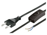 Cablu Alimentare 2x0,75mm2 PVC 1,5m Negru