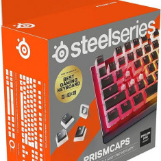 Kit taste pentru tastatura mecanica SteelSeries PrismCAPS, Layout UK (Negru)