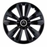 Set 4 Capace Roti Terra Negru R15, pentru Citroen