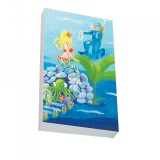 Cumpara ieftin Carnetel buzunar Sirena Soapta Stelelor 5x8cm, 100 foi veline, 80g/mp, legare brosata, ilustratii originale
