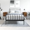 VidaXL Noptiere, 2 buc., stejar fumuriu, 32x42x70 cm, lemn compozit 826098