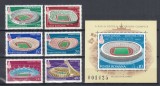 ROMANIA 1979 LP 991 LP 992 PREOLIMPIADA DE VARA MOSCOVA SERIE+COLITA MNH, Nestampilat