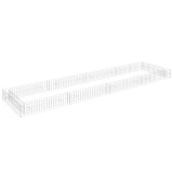 Cumpara ieftin Strat inaltat de gabion, 400x100x20 cm, otel galvanizat