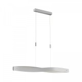 Lustra tip pendul Lian, LED, metal, argintiu, 118 x 195 cm