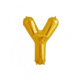 Balon Folie Litera Y Auriu - 40 cm