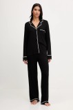 Dkny pijama culoarea negru, YI90092