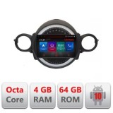 Navigatie Mini 2007-2011 Octa Core cu Android Radio Bluetooth Internet GPS WIFI DSP 4+64GB 4G Kit-mini-01+EDT-E509-PRO CarStore Technology
