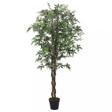 VidaXL Arbore de arțar artificial 224 de frunze 80 cm verde